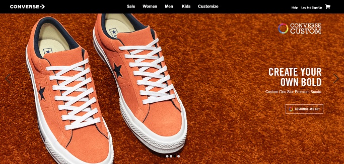 Converse Homepage Screenshot